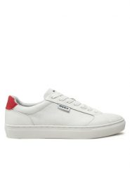 Hugo Sneakersy Morrie 50536361 10269776 01 Biały. Białe obuwie sportowe damskie Hugo, z materiału, bez zapięcia. Za 259.99 zł.