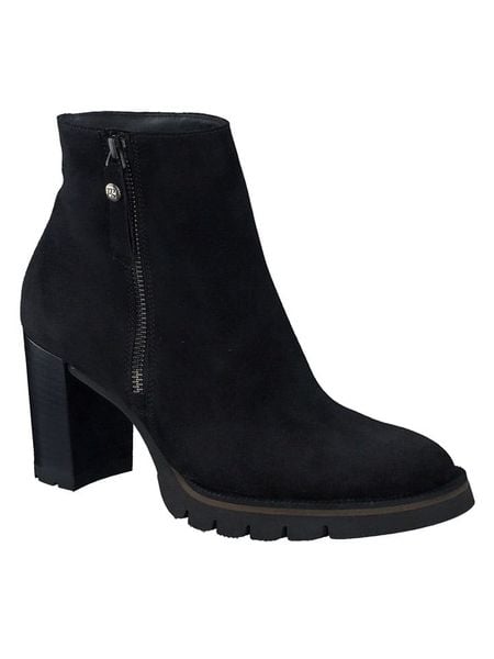 Paul Green Skórzane botki w kolorze czarnym rozmiar: 37. Czarne botki damskie Paul Green, ze skóry, eleganckie, bez obcasa, bez zapięcia. Za 406.57 zł.