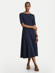 LAUREN RALPH LAUREN Sukienka koktajlowa Munzie 200973599005 Granatowy Regular Fit. Niebieskie sukienki damskie Lauren Ralph Lauren, bez wzorów, z bawełny, wizytowe, bez ramiączek. Za 729.99 zł.