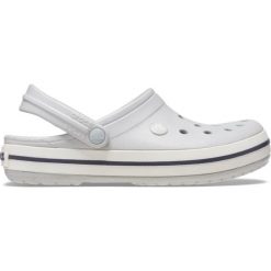Chodaki sportowe Crocs CROCBAND. Białe obuwie sportowe casual damskie Crocs, bez zapięcia. Za 219.00 zł.