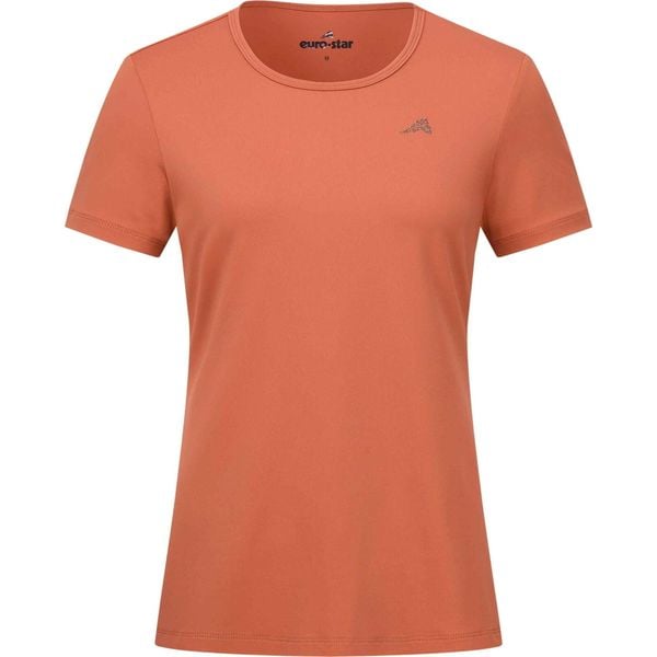 Koszulka damska Euro-Star Enya. Brązowe koszulki sportowe damskie EURO-STAR, bez wzorów, bez ramiączek, do jazdy konnej. W wyprzedaży za 214.40 zł.