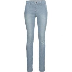 Dżinsy SKINNY z paskami bonprix niebieski w paski. Niebieskie jeansy damskie bonprix. Za 129.99 zł.