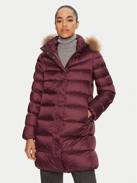 Hetregó Kurtka puchowa Leonie 8N603M Bordowy Regular Fit. Czerwone kurtki damskie HETREGO, m, bez wzorów, z puchu, bez kaptura. Za 1,549.00 zł.