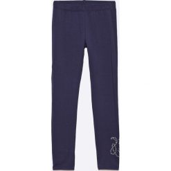 Guess Jeans - Legginsy dziecięce 118-166 cm. Niebieskie legginsy dziewczęce Guess Jeans, z bawełny. W wyprzedaży za 69.90 zł.