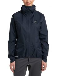 Haglöfs Kurtka przeciwdeszczowa "L,I,M GTX II" w kolorze granatowym rozmiar: XL. Niebieskie kurtki sportowe damskie Haglöfs, l, bez wzorów, bez kaptura. Za 587.99 zł.