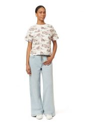 Scotch & Soda Koszulka w kolorze białym rozmiar: L. Białe bluzki damskie Scotch & Soda, l, bez wzorów, z bawełny, bez kołnierzyka, bez ramiączek. Za 90.95 zł.