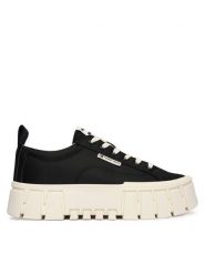 Tommy Jeans Sneakersy Tjw Flatform Chunky Sneaker EN0EN03036 Czarny. Czarne obuwie sportowe damskie Tommy Jeans, z jeansu, bez zapięcia. Za 359.99 zł.