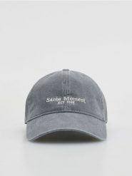 Czapka z daszkiem - ciemnoszary. Szare czapki z daszkiem damskie Reserved, bez wzorów. W wyprzedaży za 22.99 zł.