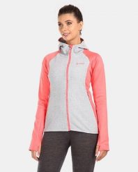 Bluza damska Kilpi Versam. Czerwone bluzy damskie Kilpi, s, bez wzorów, z materiału, z kapturem. Za 215.49 zł.