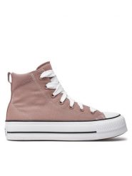 Converse Trampki Chuck Taylor All Star Padded Lift Platform A11536C Brązowy. Brązowe trampki damskie Converse, bez wzorów, z materiału, bez zapięcia. Za 259.99 zł.