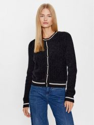 Liu Jo Sport Kardigan TF3225 MA85N Czarny Regular Fit. Czarne kardigany damskie Liu Jo Sport, xl, bez wzorów, z syntetyku. Za 399.99 zł.