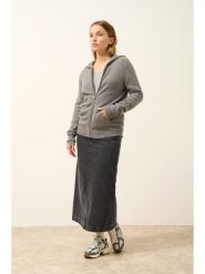 Just Cashmere Kaszmirowy kardigan "Debbie" w kolorze szarym rozmiar: XXL. Szare kardigany damskie Just Cashmere, xxl, bez wzorów, z kaszmiru. Za 413.99 zł.