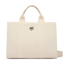 Torebka KARL LAGERFELD. Białe torebki klasyczne damskie KARL LAGERFELD, bez dodatków. Za 549.99 zł.