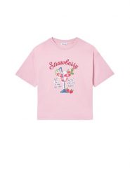 Mayoral T-Shirt 6011 Różowy Regular Fit. Czerwone koszulki i t-shirty dziewczęce Mayoral, bez wzorów, z bawełny, bez kołnierzyka, bez ramiączek. Za 79.99 zł.