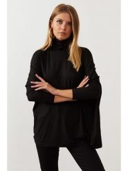 Cool and sexy Bluzka w kolorze czarnym rozmiar: S. Czarne golfy damskie Cool and sexy, s, bez wzorów, bez ramiączek. Za 48.28 zł.