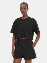 Reebok T-Shirt Reebok x Ewa Chodakowska Olka RK25612CCW Czarny Relaxed Fit. Czarne t-shirty damskie Reebok, l, bez wzorów, z bawełny, bez kołnierzyka. Za 79.99 zł.