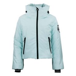 Kurtka damska Peak Mountain Ally. Niebieskie kurtki damskie Peak Mountain, na zimę, bez wzorów, bez kaptura. W wyprzedaży za 488.50 zł.