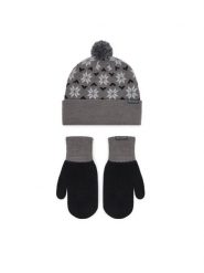 Columbia Zestaw czapka i rękawiczki Snowflake 2180781 Szary ciemny. Szare czapki damskie Columbia, bez wzorów. Za 179.99 zł.