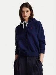 Polo Ralph Lauren Bluza 211971699002 Granatowy Relaxed Fit. Niebieskie bluzy damskie Polo Ralph Lauren, l, bez wzorów, bez kaptura. Za 879.99 zł.