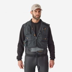 Kamizelka wędkarska Caperlan Wading 500. Brązowe kamizelki damskie CAPERLAN, l, bez wzorów, z materiału, bez kaptura. Za 219.99 zł.