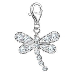 Rafaela Donata Charm Ważka z Srebro wysokiej próby w Srebrny Naszyjniki 1 ct Damski. Szare naszyjniki damskie Rafaela Donata, z cyrkonią, srebrne. Za 119.99 zł.