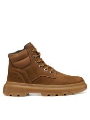 Geox Trapery J Kiddartah J46M9A 032FU C6002 S Brązowy. Brązowe buty zimowe chłopięce Geox, z nubiku, bez zapięcia. Za 249.99 zł.