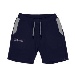 Szorty damskie Spalding Flow. Niebieskie spodenki sportowe damskie SPALDING, l, bez wzorów, z materiału, na fitness i siłownię. Za 236.50 zł.