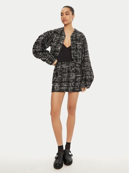 ROTATE Spódnica mini 113556 Czarny Regular Fit. Czarne spódnice damskie ROTATE, bez wzorów, z syntetyku, mini. Za 539.99 zł.