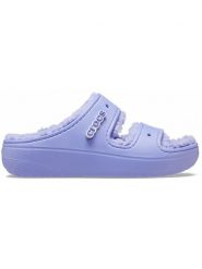 Crocs Klapki w kolorze fioletowym rozmiar: 37/38. Różowe klapki damskie Crocs, bez wzorów, z otwartym noskiem, bez obcasa, bez zapięcia. Za 131.74 zł.