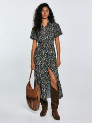 BIG STAR Sukienka w kolorze czarnym rozmiar: XS. Czarne sukienki damskie Big Star, bez wzorów, z tkaniny, retro, bez ramiączek. Za 144.99 zł.