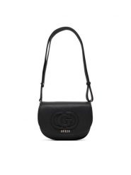 Guess Torebka Calebra Mini HWBG95 36780 Czarny. Czarne listonoszki damskie Guess, z aplikacjami, ze skóry, bez dodatków. Za 379.99 zł.