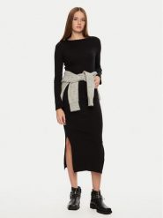Brave Soul Sukienka codzienna LDRJ-624CAMILA Czarny Regular Fit. Czarne sukienki damskie Brave Soul, bez wzorów, z syntetyku, bez ramiączek. Za 59.99 zł.