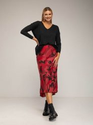 Tantra Spódnica w kolorze czerwonym rozmiar: S. Czerwone spódnice damskie Tantra, na co dzień, s, bez wzorów, midi. Za 173.99 zł.