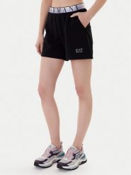 EA7 Emporio Armani Szorty sportowe 7W001153 AF12501 UC001 Czarny Regular Fit. Czarne spodenki sportowe damskie EA7 Emporio Armani, xxl, bez wzorów, z syntetyku. Za 359.99 zł.