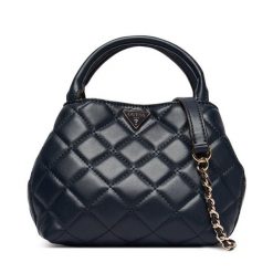 Torebka Guess. Niebieskie kuferki damskie Guess, z aplikacjami, bez dodatków. Za 544.99 zł.
