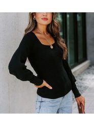 Milan Kiss Sweter w kolorze czarnym rozmiar: M. Czarne swetry klasyczne damskie Milan Kiss, m, bez kołnierzyka. Za 190.97 zł.