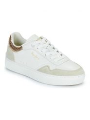 Pepe Jeans FOOTWEAR Skórzane sneakersy "Camden" w kolorze złoto-kremowym rozmiar: 37. Brązowe obuwie sportowe damskie Pepe Jeans FOOTWEAR, z jeansu, bez zapięcia. Za 154.43 zł.