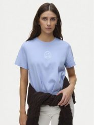 Vero Moda T-Shirt Sara 10311633 Błękitny Regular Fit. Niebieskie t-shirty damskie Vero Moda, s, bez wzorów, z bawełny, bez kołnierzyka. Za 99.99 zł.