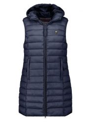 ANAPURNA Kamizelka pikowana "Vakitalana Long" w kolorze granatowym rozmiar: M. Niebieskie kamizelki damskie ANAPURNA, m, bez wzorów, bez kaptura. Za 165.99 zł.