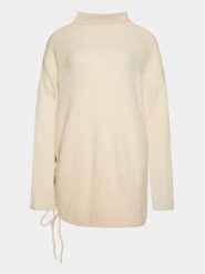 Outhorn Sukienka dzianinowa OTHAW23TDREF066 Biały Regular Fit. Białe sukienki damskie Outhorn, bez wzorów, z dzianiny, bez ramiączek. Za 99.99 zł.