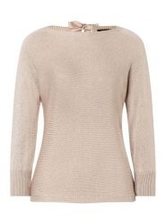 More & More Sweter w kolorze beżowym rozmiar: 44. Brązowe swetry klasyczne damskie More & More, bez kołnierzyka. Za 78.47 zł.