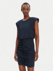 ROTATE Sukienka koktajlowa 1137042318 Granatowy Slim Fit. Niebieskie sukienki damskie ROTATE, bez wzorów, z wiskozy, wizytowe, bez ramiączek. Za 569.99 zł.