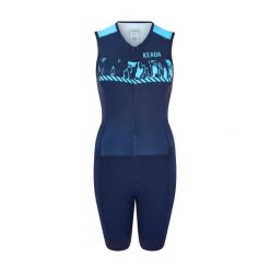 Damski bezrękawnik do triathlonu - Signal Three. Białe kombinezony damskie KEADA SPORTS, l, bez wzorów, bez kołnierzyka, bez ramiączek, długie. Za 424.00 zł.