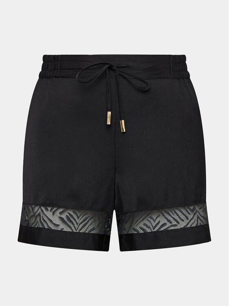 Chantelle Szorty piżamowe C11V60 Czarny Regular Fit. Czarne piżamy damskie Chantelle, bez wzorów, z syntetyku, bez ramiączek. Za 119.99 zł.