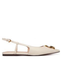 Baleriny Coccinelle. Białe balerinki damskie Coccinelle, bez wzorów. Za 849.99 zł.