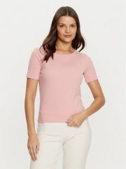 Guess T-Shirt V5RI04 KCLH0 Różowy Regular Fit. Czerwone t-shirty damskie Guess, l, z aplikacjami, z syntetyku, bez kołnierzyka. Za 119.99 zł.