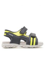 Geox Sandały B Sandal Flaffee Boy B3559C000CEC4502 M Granatowy. Niebieskie sandały chłopięce Geox, ze skóry, bez zapięcia. Za 149.99 zł.