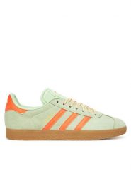 Adidas Sneakersy Gazelle JH7212 Zielony. Zielone obuwie sportowe damskie Adidas, ze skóry, bez zapięcia. Za 319.99 zł.
