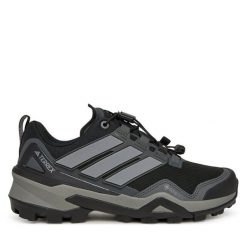 Trekkingi adidas. Czarne obuwie trekkingowe damskie Adidas, z gore-texu, bez zapięcia. Za 559.99 zł.