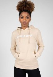 Charlotte Bluza z kapturem - Beżowy. Brązowe bluzy damskie GORILLA WEAR, xs, bez wzorów, z bawełny, z kapturem. Za 289.25 zł.